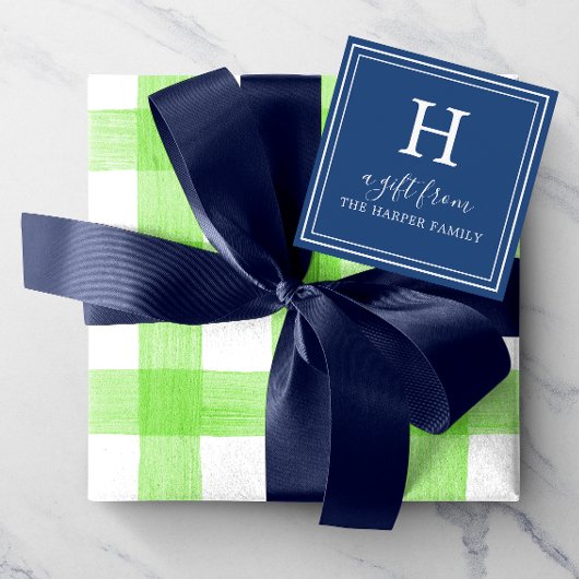 任意の色 – クラシックMonogramギフトエンクロージャカード ノートカード