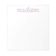 任意の色 – スクリプトパーソナライズされたかわいい名前メモ帳