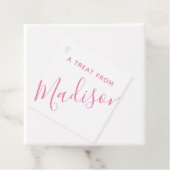 任意の色 – スクリプト名ギフトまたはメッセージカード フェイバータグ (インサイチュ)