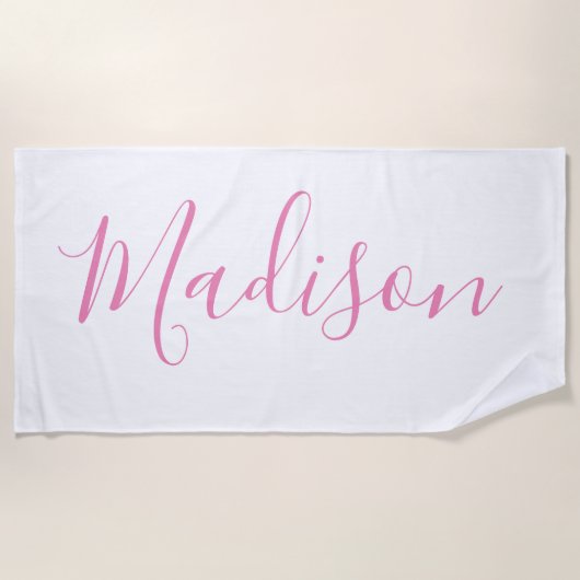 任意の色 – スクリプト名ビーチタオル ビーチタオル (正面)