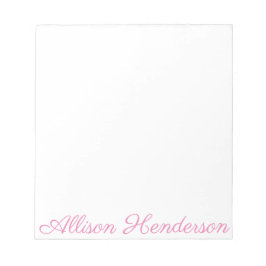 任意の色 – スクリプト名メモパーソナライズされた帳 ノートパッド