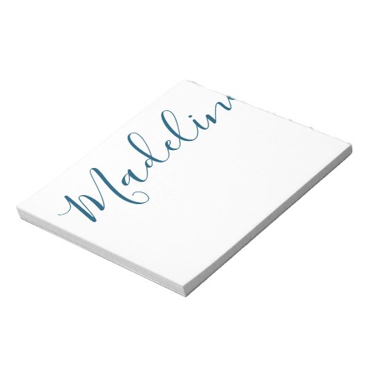 任意の色 – スクリプト名メモパーソナライズされた帳 ノートパッド (回転)