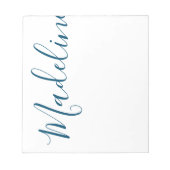 任意の色 – スクリプト名メモパーソナライズされた帳 ノートパッド (正面)