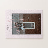 任意の色 |ハッピーバレンタインデー写真 ジグソーパズル (横)