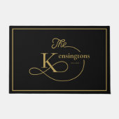 任意の色 | ファミリモダン名モノグラム ドアマット (正面)