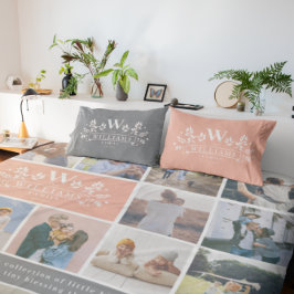 任意の色 |ファミリ素朴名モノグラム 枕カバー