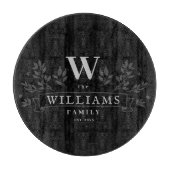 任意の色 |ファミ素朴リ名モノグラム カッティングボード (正面)