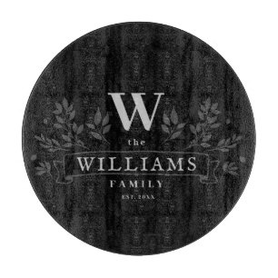 任意の色 ファミ素朴リ名モノグラム カッティングボード