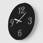 任意の色(大きい数値) ラージ壁時計 (傾斜)