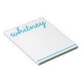 任意の色 – 手書き名メモパーソナライズされた帳 ノートパッド (アングル)