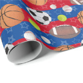任意の色 – 数々の Ball Sports ラッピングペーパー (ロールコーナー)