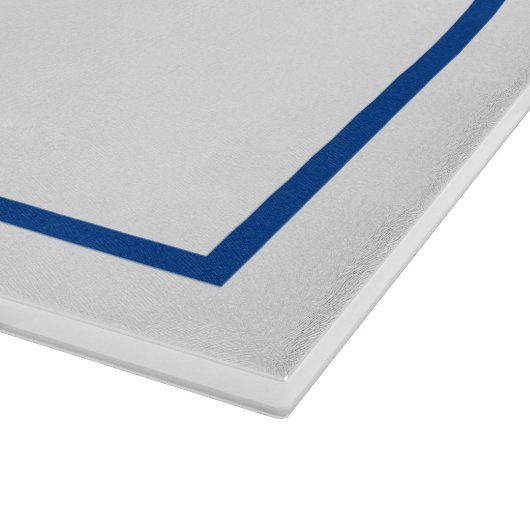 任意の色 – 2文字モノグラムガラスのカッティングボード カッティングボード (角)