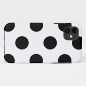 任意の製品デザイン水玉模様ホワイト&ブラック Case-Mate iPhoneケース (裏面(横))