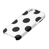 任意の製品デザイン水玉模様ホワイト&ブラック Case-Mate iPhoneケース (下部)