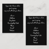 任意の道路の名刺 名刺 (正面/裏面)