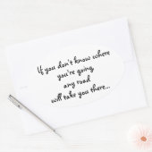 任意の道路楕円形のシール 楕円形シール (封筒)