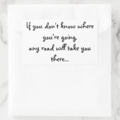 任意の道路 長方形シール (バッグ)