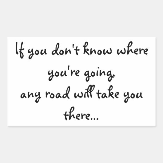 任意の道路 長方形シール (正面)