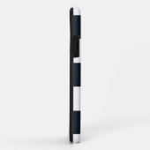 任意の電話ケストライプのース白と黒 Case-Mate iPhoneケース (裏面/右)