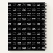 任意の2つのロゴまたは画像のリピートパターン ノートブック (裏面)