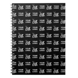 任意の2つのロゴまたは画像のリピートパターン ノートブック