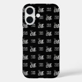 任意の2つのロゴまたは画像の繰り返しパターン Case-Mate iPhoneケース (裏面)