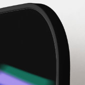 任意の3イニシャル文字モノグラムソフト絵を描ストローク ピックルボールラケット (左詳細)