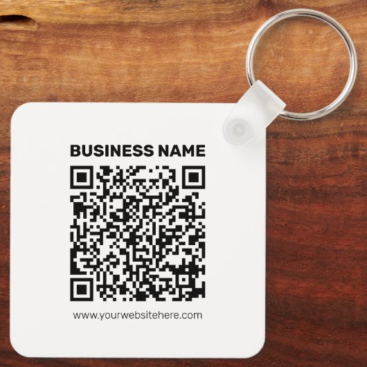 任意のWebサイトアドレスのQRコードを瞬時に作成 キーホルダー (裏面)