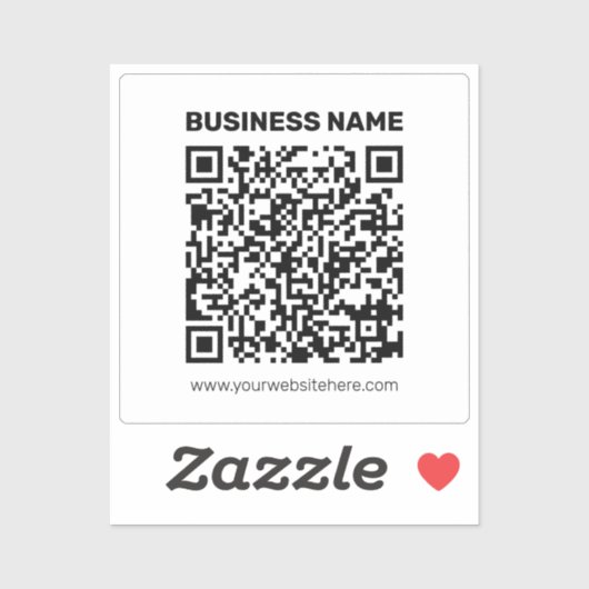 任意のWebサイトアドレスのQRコードを瞬時に作成 シール (シート)