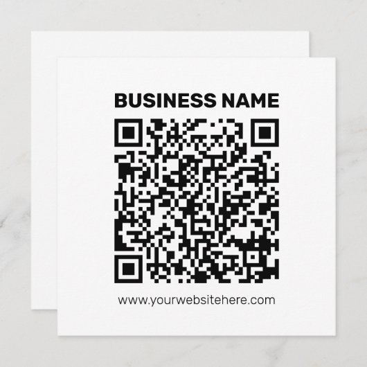 任意のWebサイトアドレスのQRコードを瞬時に作成 ノートカード (正面/裏面)