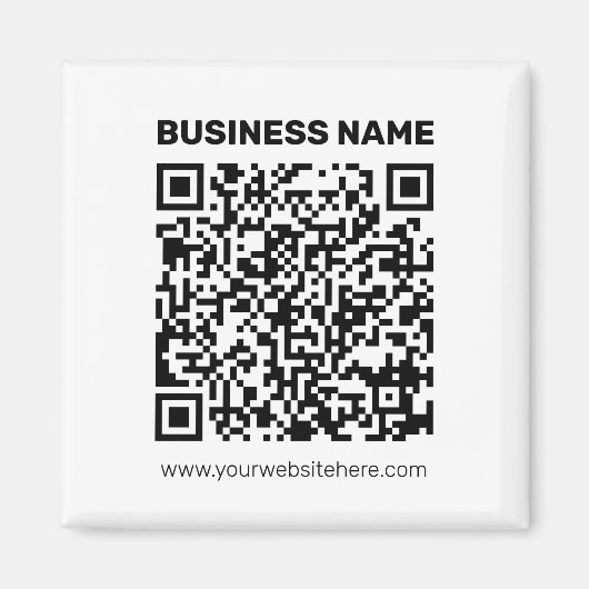 任意のWebサイトアドレスのQRコードを瞬時に作成 マグネット (正面)