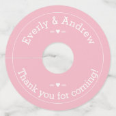 任意カスタムの色結婚の ワイングラスタグ (正面)