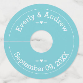 任意カスタムの色結婚の ワイングラスタグ