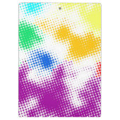 任意ハーフトーンの多彩な背景 クリップボード (裏面)