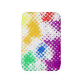 任意ハーフトーンの多彩な背景 バスマット (正面縦)