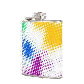 任意ハーフトーンの多彩な背景 フラスク (左)