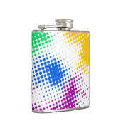 任意ハーフトーンの多彩な背景 フラスク (右)