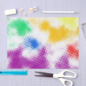 任意ハーフトーンの多彩な背景 薄葉紙 (クラフト)