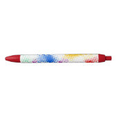 任意ハーフトーンの多彩な背景 黒ボールペン (正面)