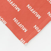 任意パーソナライズされたの色の猫の名前 フリースブランケット (角)