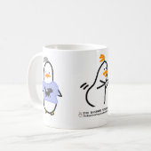 任意ペンギンのマグ- 3羽の鳥 コーヒーマグカップ (正面左)
