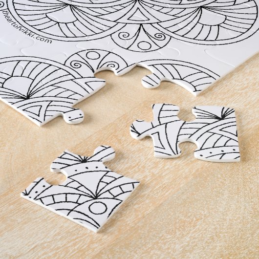 任意一流のおもしろいを着色している曼荼羅010617の大人 ジグソーパズル (側面)