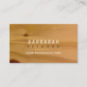 任意澄んのプロフェッショナルの木目のデザイン 名刺 (正面)