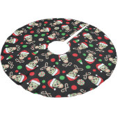 任意砂糖のスカルサンタ ブラッシュドポリエステルツリースカート (アングル)