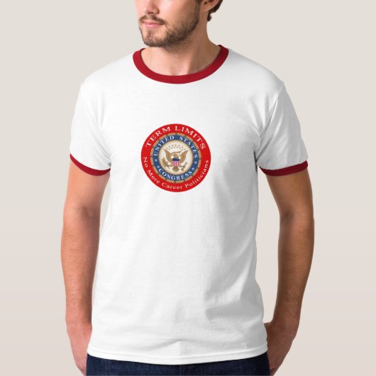 任期制限メンズTシャツ Tシャツ (正面)