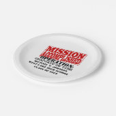 任期満了の時に手術を受ける ペーパープレート (アングル)