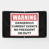 任警告命中の大統領 横断幕 (横)