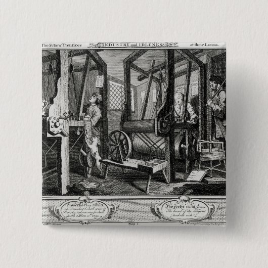 企業および怠惰 缶バッジ (正面)