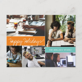 企業のつながり:オモダンレンジとティール(緑がかった色)コンパ ポストカード