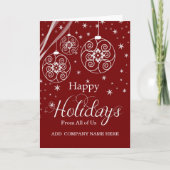 企業ので幸せな休日-私達皆から-赤 シーズンカード (正面)